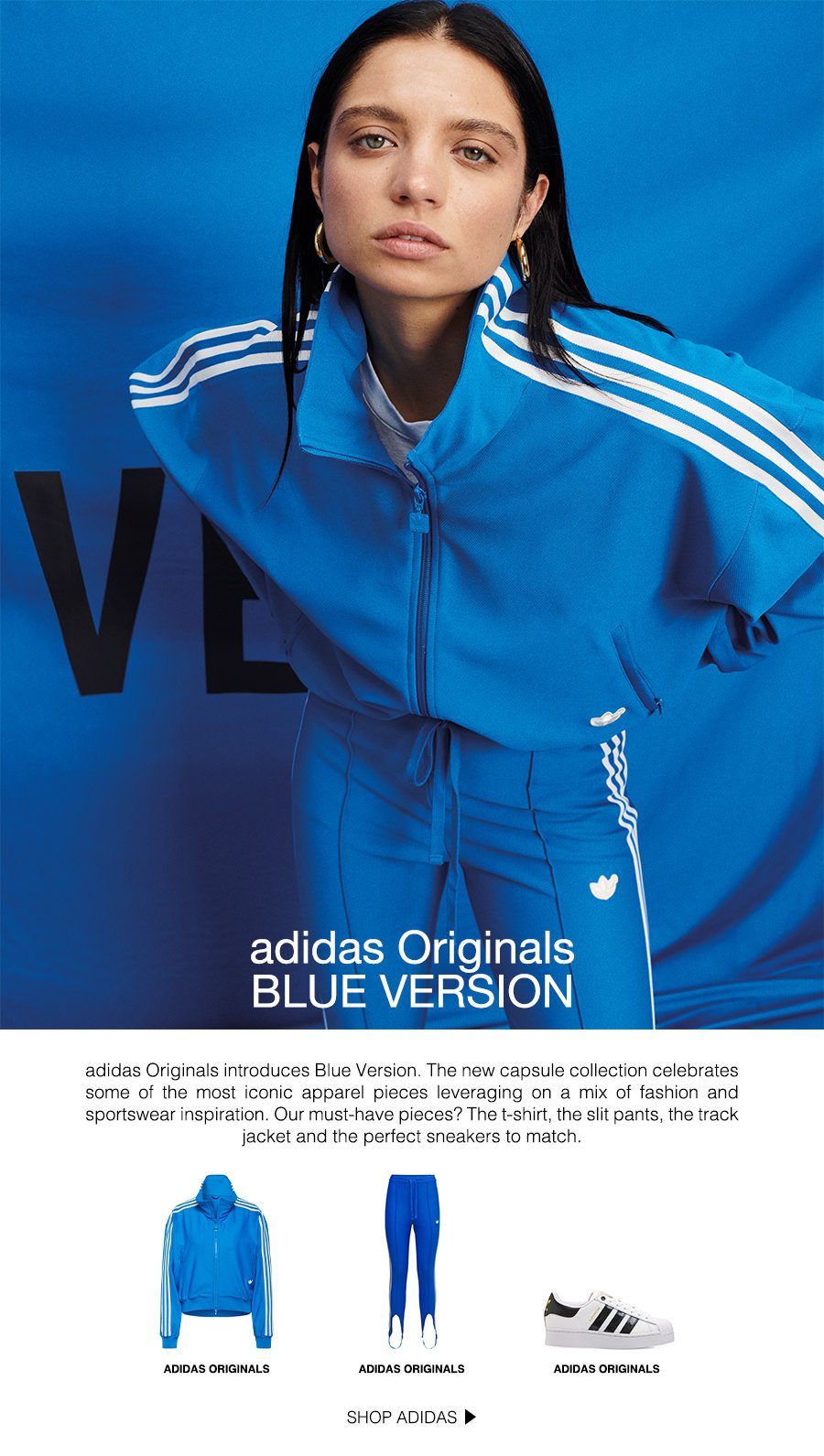 The new capsule collection celebrating adidas Originals' Blue