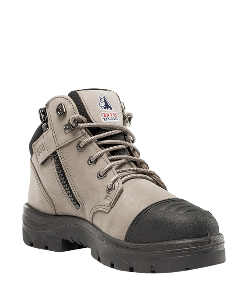 Image of Parkes Zip Scuff Cap Safety Boot - Slate