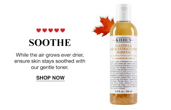 SOOTHE - While the air grows ever drier, ensure skin stays soothed with our gentle toner. - SHOP NOW