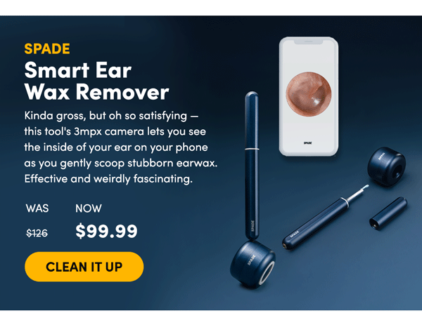 SPADE Smart Earwax Remover | Clean It Up 