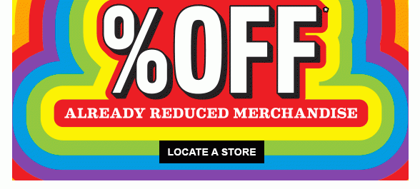 Monster Sale! Extra 60% Off Already Reduced Merchandise