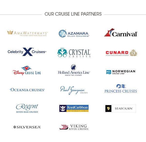 OUR CRUISE LINE PARTNERS