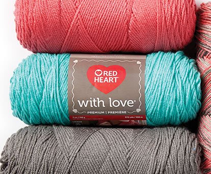 Red Heart Super Saver Yarn.