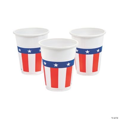 Patriotic Plastic Cups - 50 Ct.