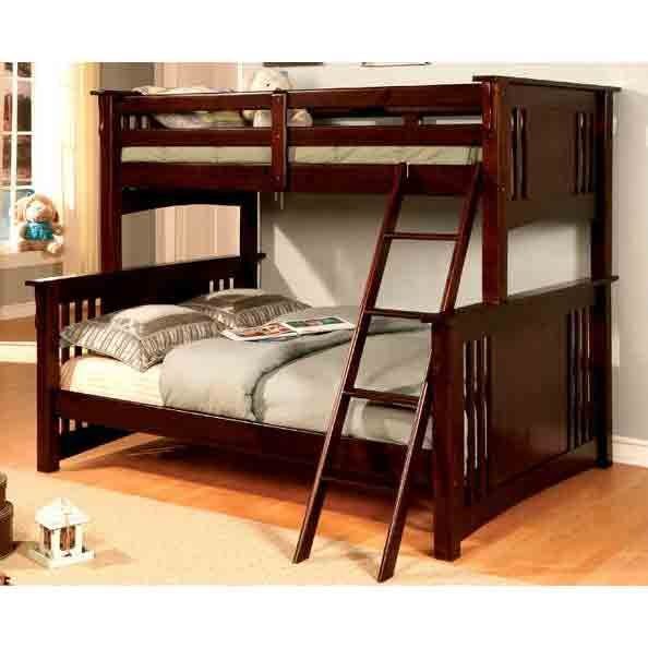 Spring Creek Walnut Twin-over-Full Bunk Bed