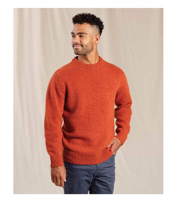 Men's Wilde Crew Sweater in Picante