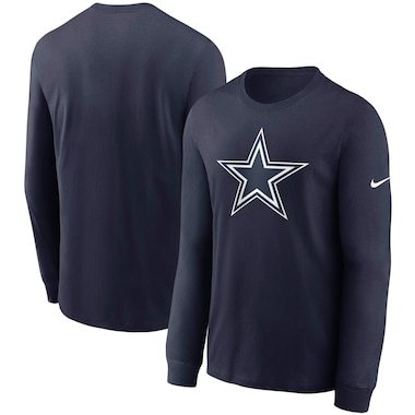 Men's Nike Navy Dallas Cowboys Primary Logo Long Sleeve T-Shirt