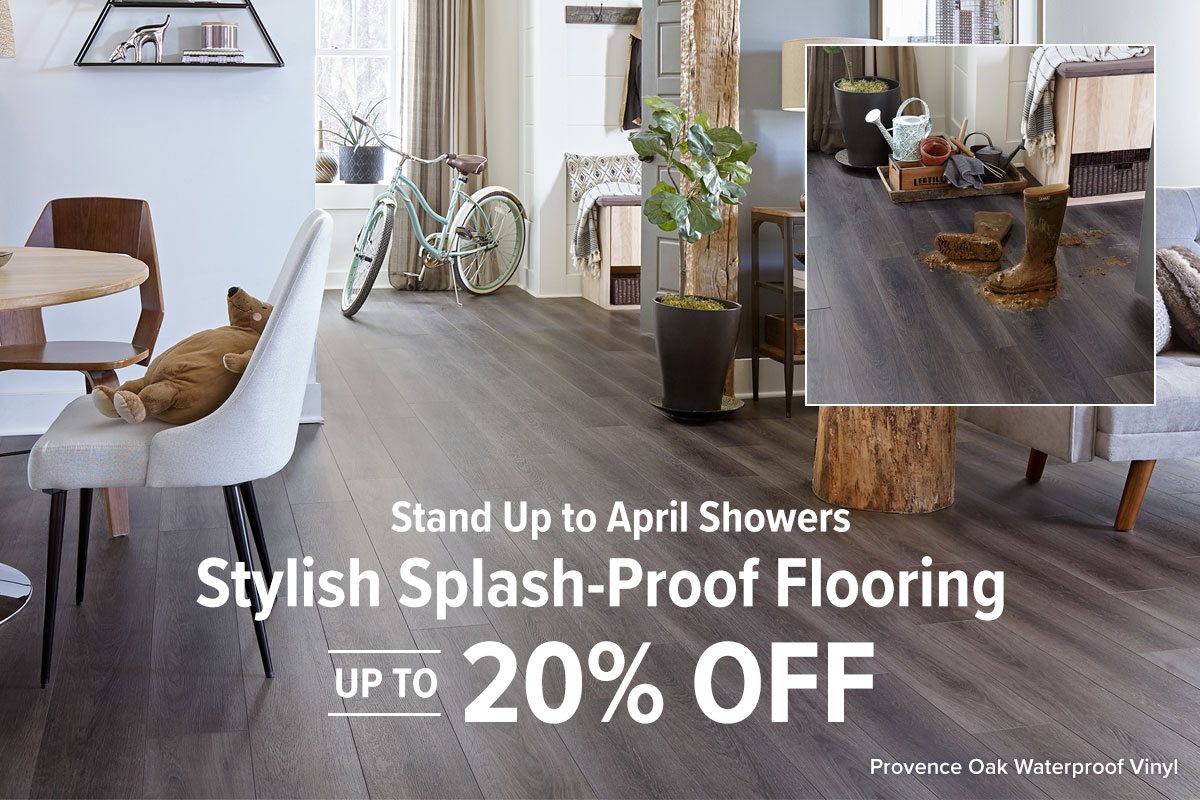 Stylish Splash-Proof Flooring up to 20% off
