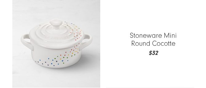 Stoneware Mini Round Cocotte - $32
