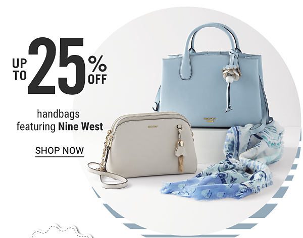 Up to 25% off handbags featuring Nine West. Shop Now.