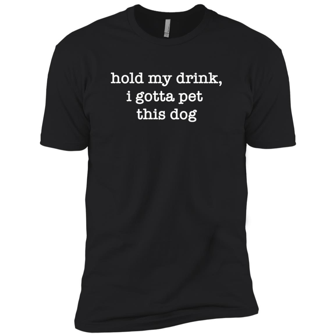 Image of Hold My Drink Premium Black Tee 🇺🇸 Memorial Day Sale- Save Up to 28% off