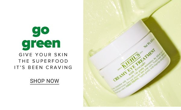 Go green - give your skin the superfood it's been craving. Shop Now.