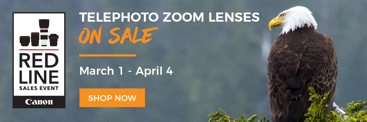 Canon Red Line Sales Event - Telephoto Lenses On Sale