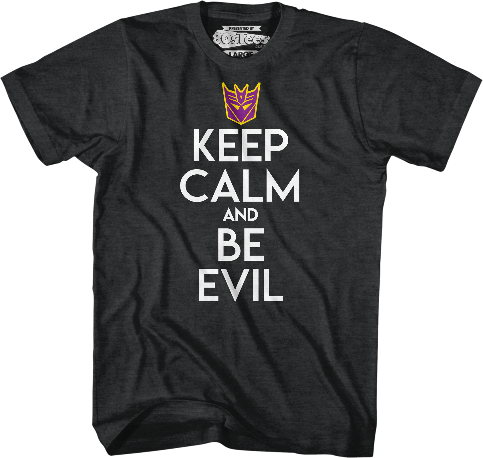 Decepticons Keep Calm And Be Evil Transformers T-Shirt