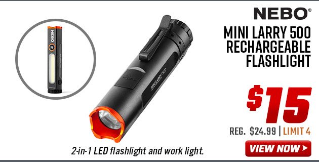 NEBO Mini Larry 500 Rechargeable Flashlight