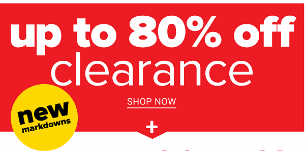 New Markdowns! Clearance Up to 80% off - Shop Now