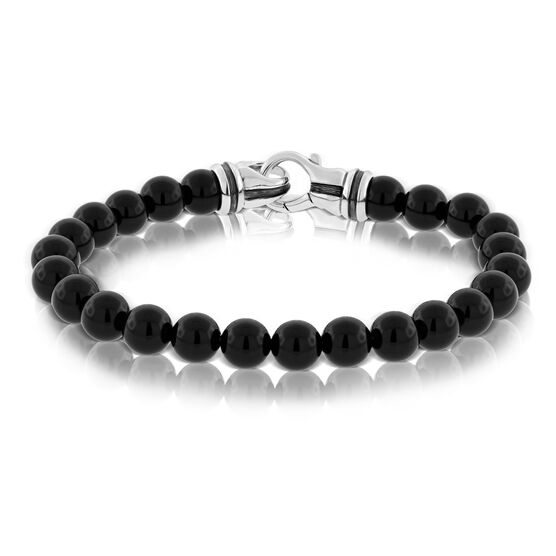 Onyx Men's Bead Bracelet