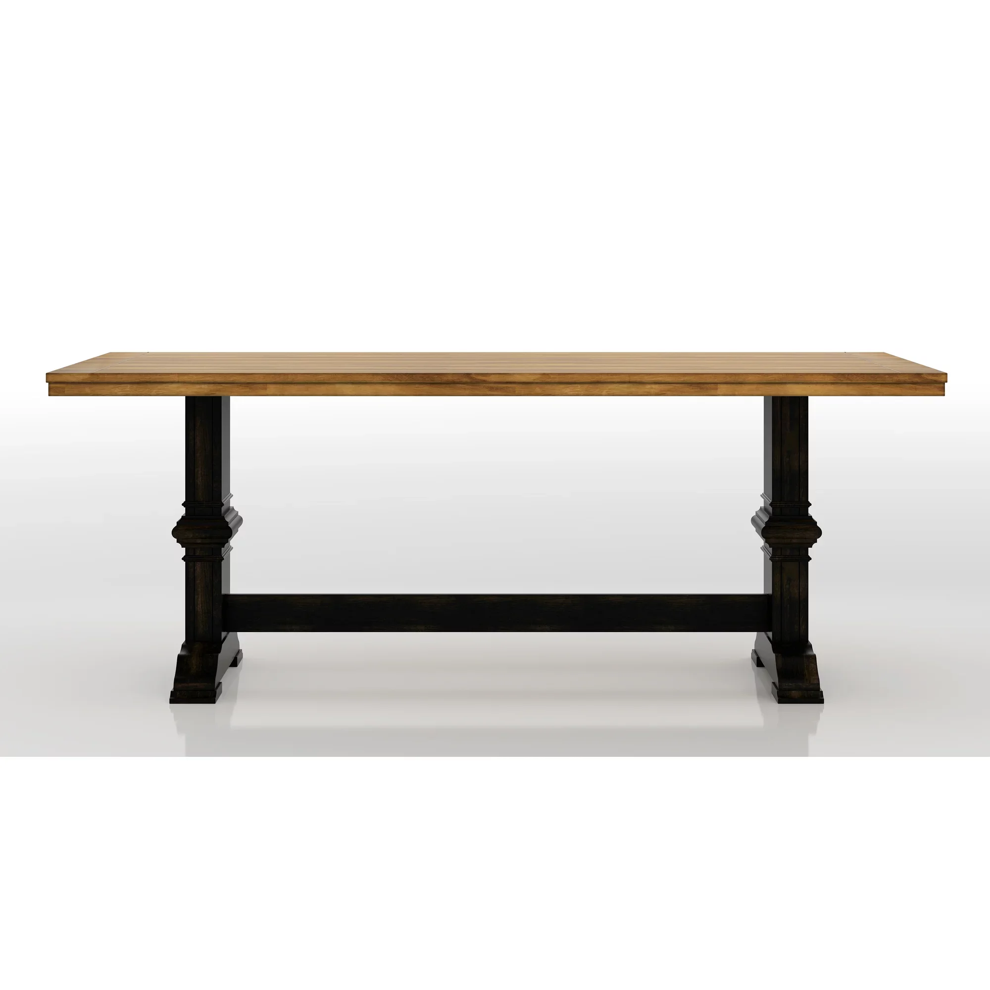 Ullin Rubber Solid Wood Dining Table