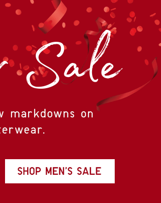 WINTER SALE - SHOP MEN'S SALE