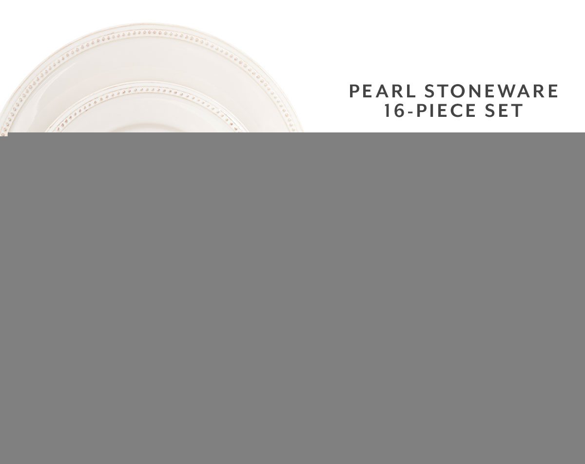 Pearl Stoneware 16-Piece Set