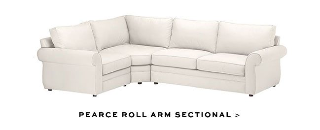 PEARCE ROLL ARM SECTIONAL >