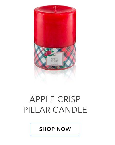 Pier 1 Apple Crisp 3x4 Mottled Pillar Candle | SHOP NOW