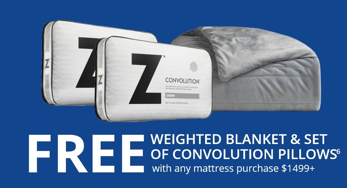 Free weighted blanket and set of Convolution Pillows