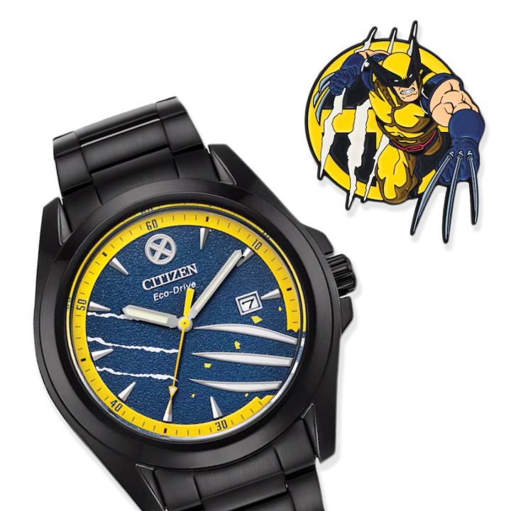 Citizen Marvel SNIKT! Wolverine Men's Watch Boxed Set AW1435-66W