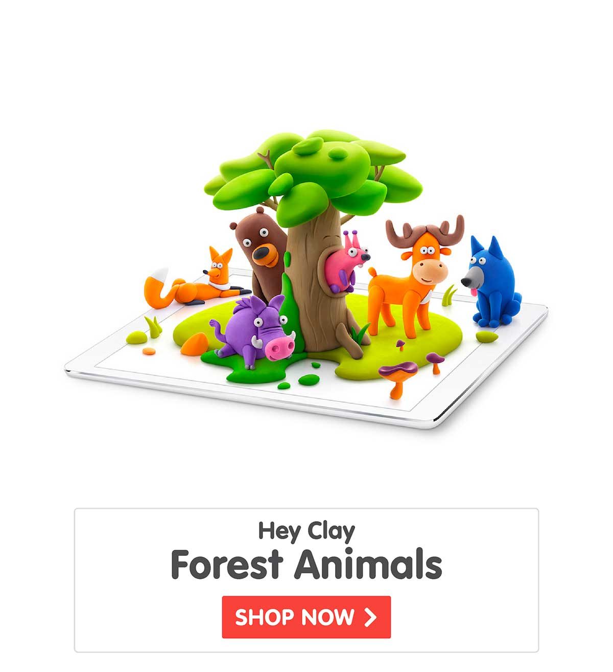 Hey Clay - Forest Animals