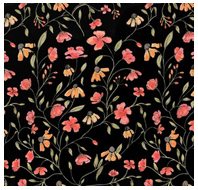 Dark Floral Pattern by aljahorvat