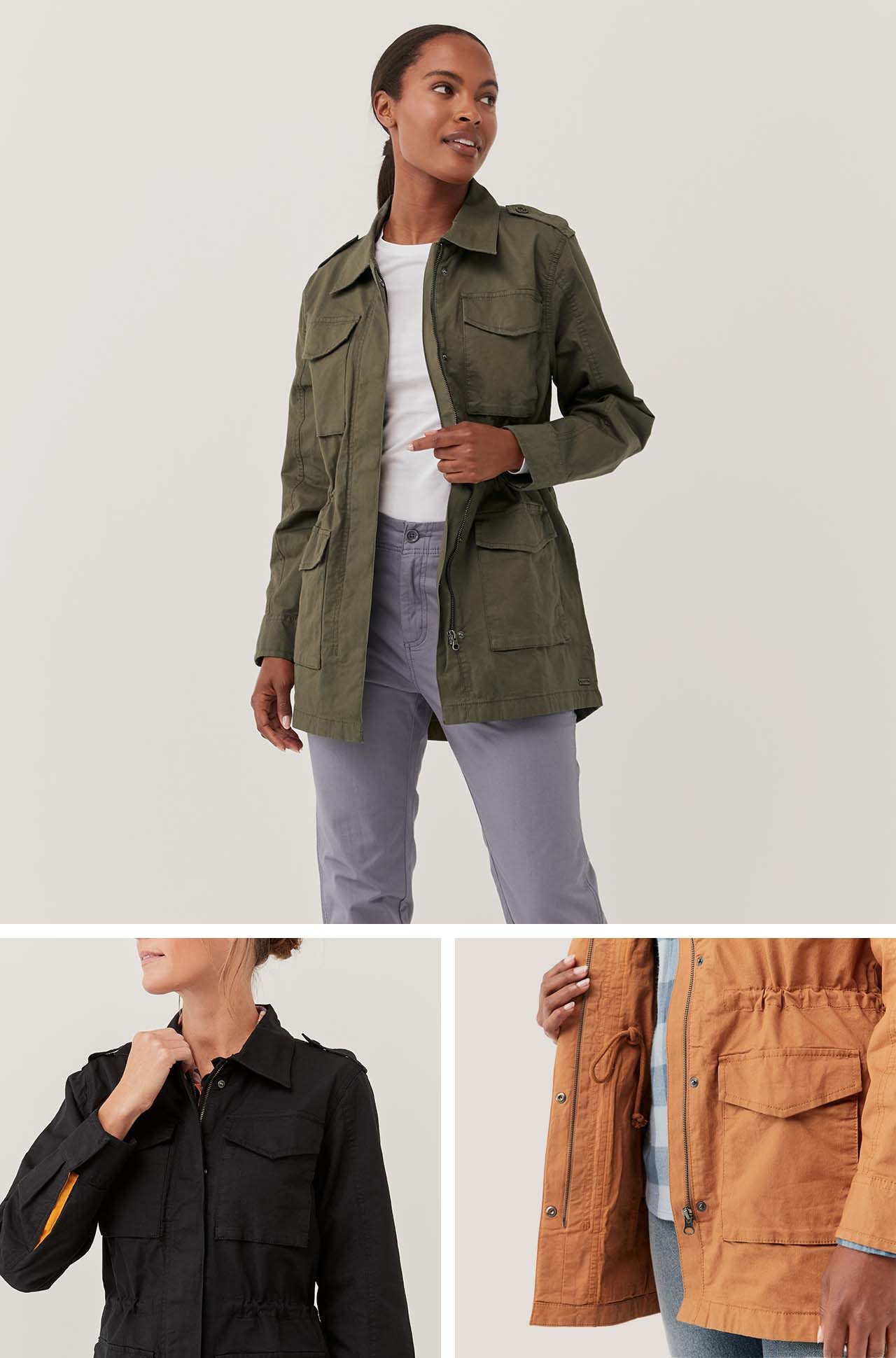 Woven Twill Safari Jacket