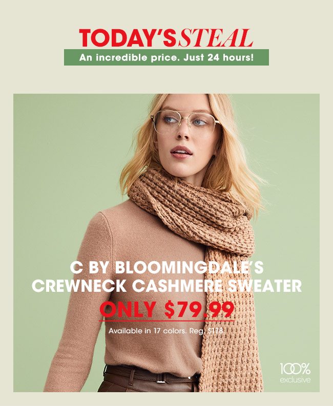 C BY BLOOMINGDALE'S ONLY $79.99