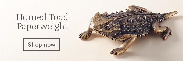 Horned Toad Paperweight - Shop now