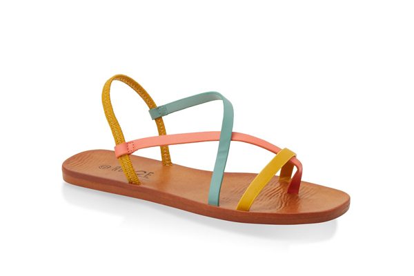 Toe Loop Strappy Sandals