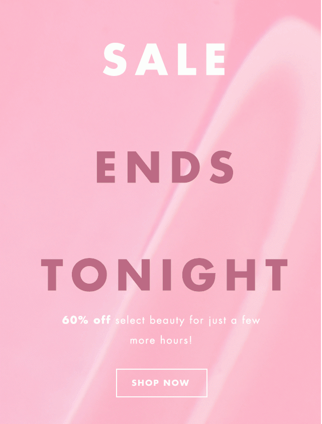 Spring Sale Ends Tonight