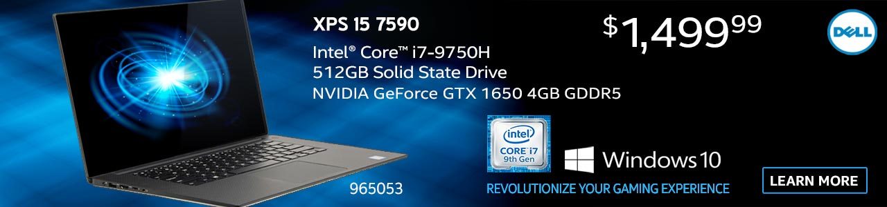 Dell XPS 15 7590 Laptop - Learn More