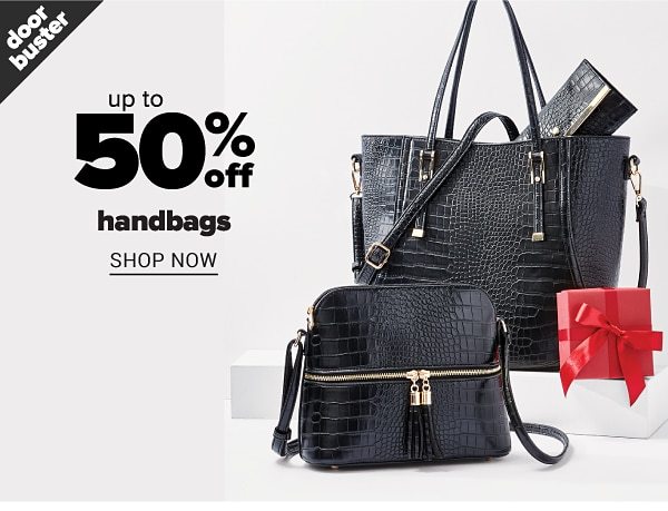 Up to 50% off handbags - Shop Now