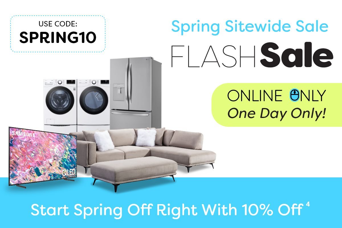 Online only Spring Flash Sale