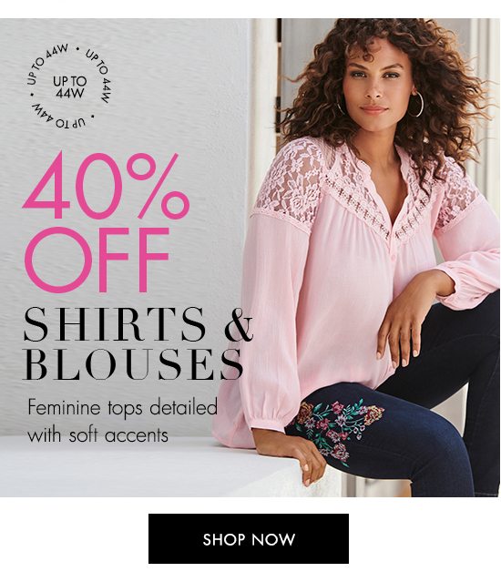 40% Off Shirts and Blouses | Shop Now