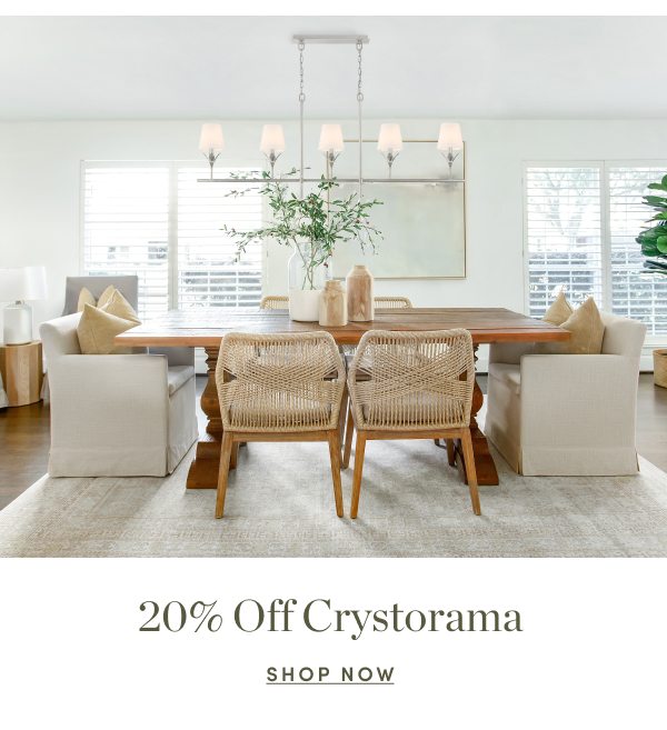 20 Percent Off Crystorama