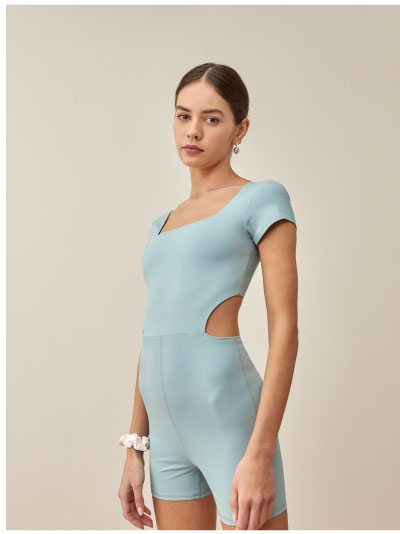 Cami Ecostretch Jumpsuit Turquoise