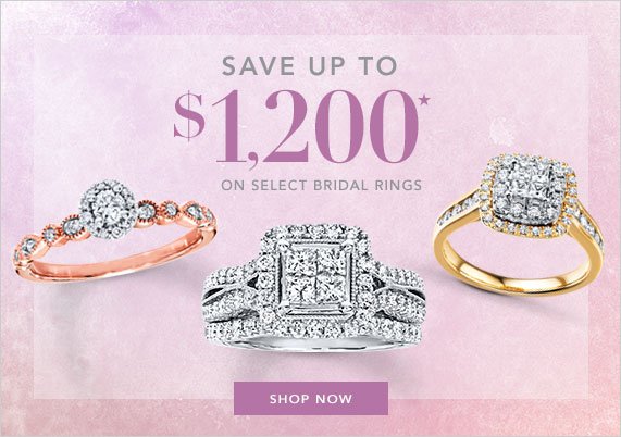 Save Up to $1,200 on Select Bridal Rings