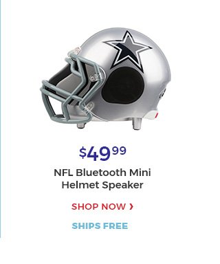 $49.99 NFL Bluetooth mini Helmet Speaker shop now ships free.