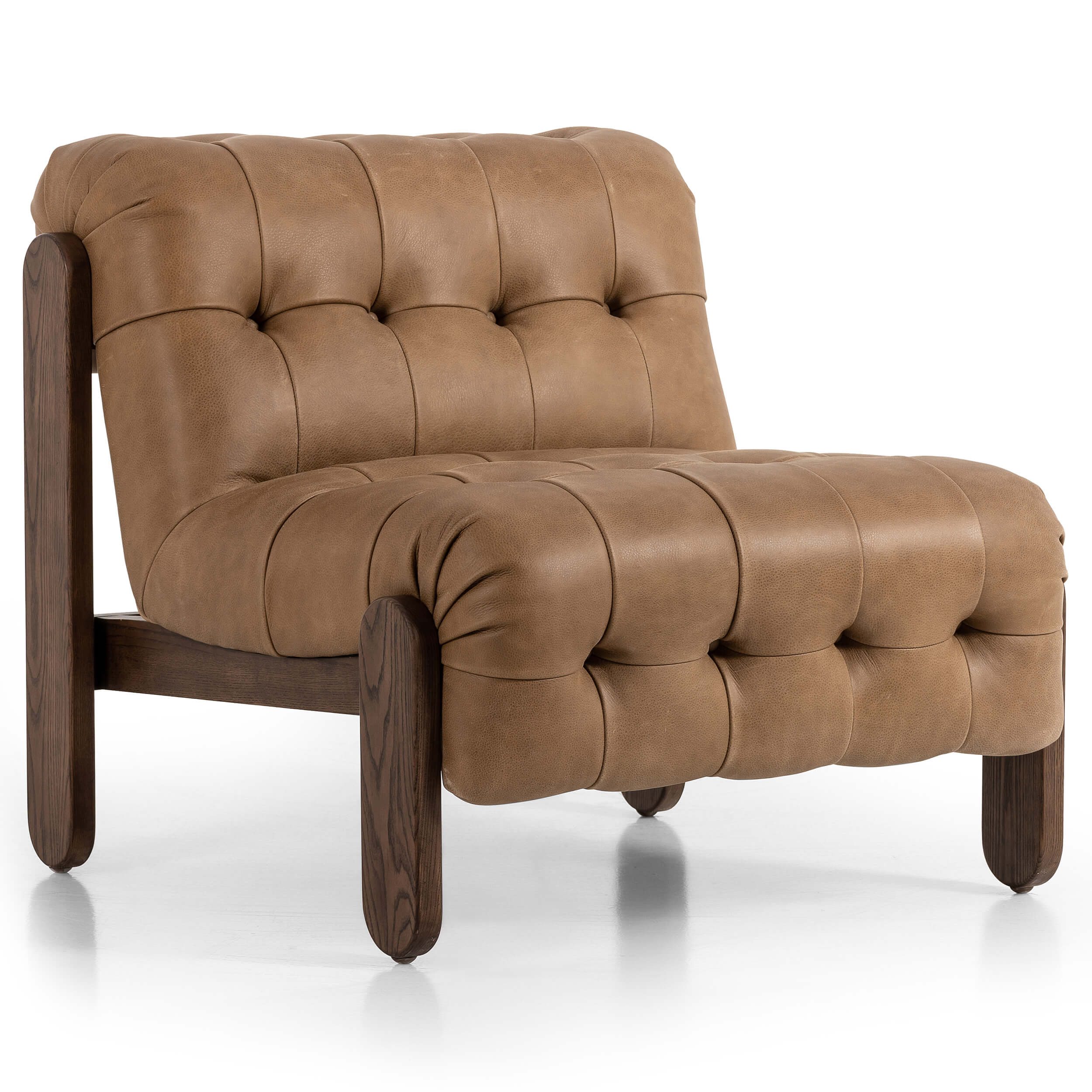 Image of Jeremiah Leather Chair, Palermo Drift