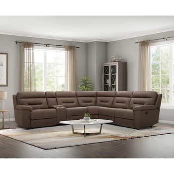 Fletcher 6-Piece Fabric Reclining Sectional