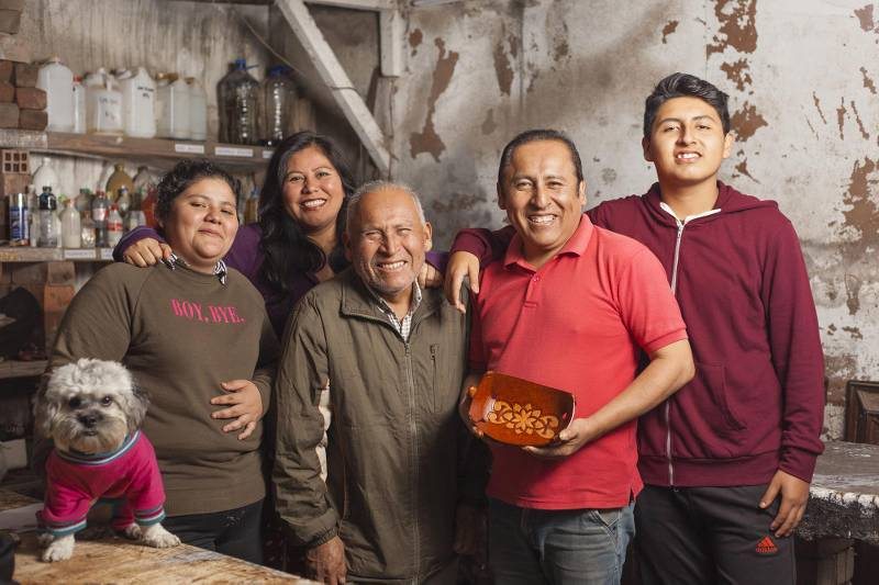 Johnny Jimenez with his Family