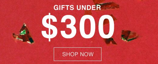 Gifts Under $300. SHOP NOW