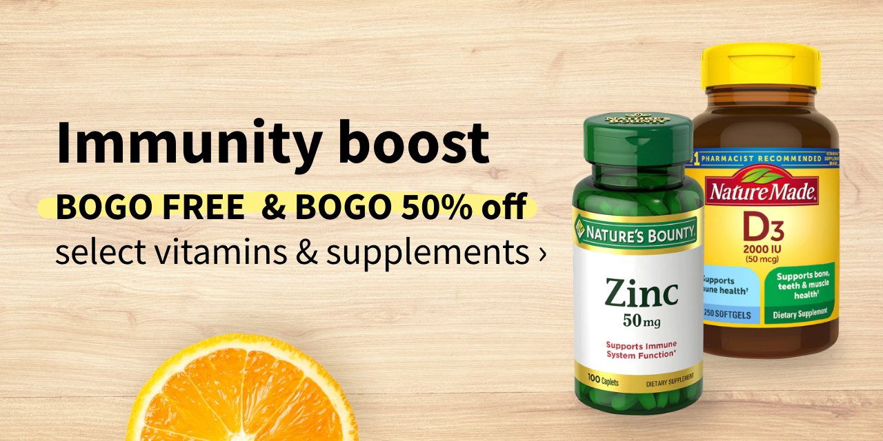 BOGO Free select mix and match vitamins