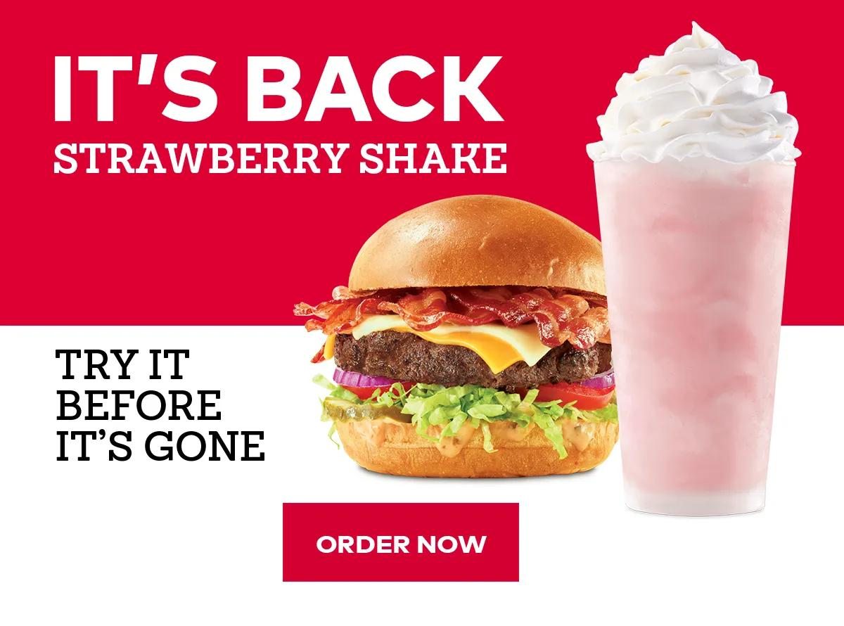 Arby's Strawberry shake