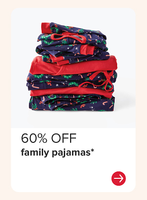 60% off family pajamas.